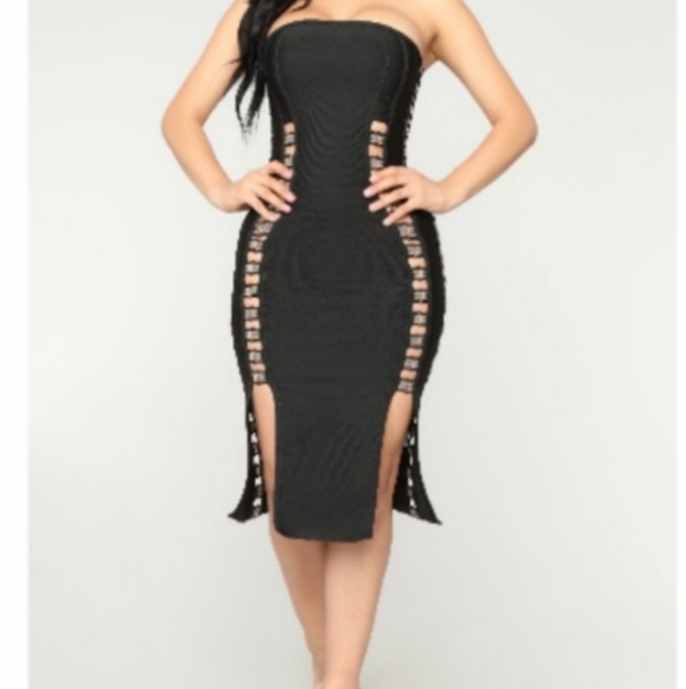 Black  Chained Fashion Nova Dress